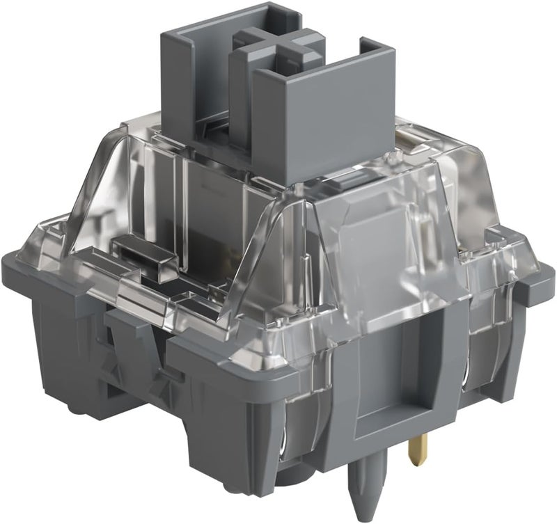 AKKO V3 Silver Pro Keyboard Switch with Dustproof Stem for Mechanical Gaming Keyboard, 5-Pin Linear Pre-Lubed Switches (45pcs) - Image 1